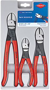 Knipex 00 20 05 US 3 Pc. High Leverage Diagonal Cutters Set