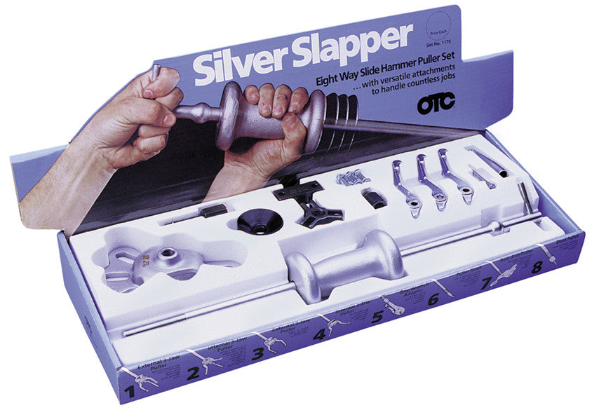 OTC 1179 Silver Slapper 8-Way Slide Hammer Set