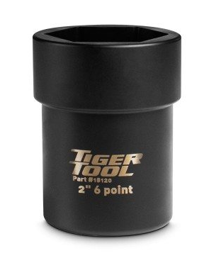 Tiger Tool 18120 2" 6 Point Axle Nut Socket