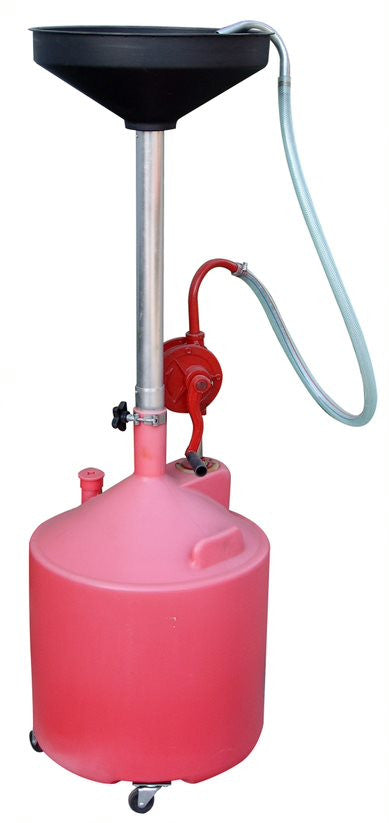 Tuxedo 18G-Drain 18 gallon Portable Oil Drain With Pump and Drain Valve