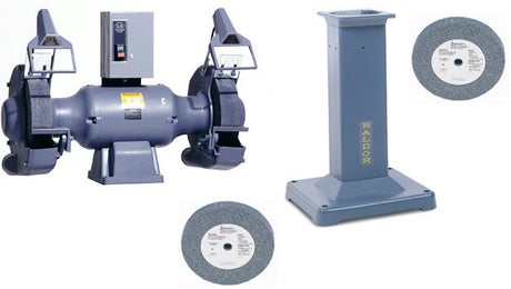 Baldor 1215W 12" Industrial Bench Grinder w/ GA20 Pedestal and Wheels Pkg