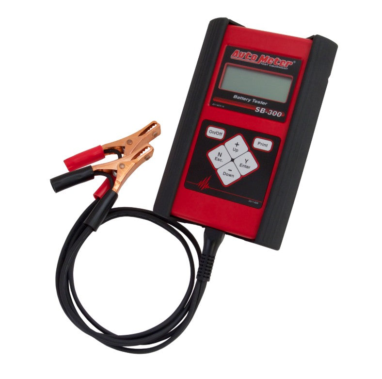 Auto Meter SB-300 Technician Grade Intelligent Handheld Battery Tester for 6V &amp; 12 Applications