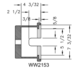 Kiene WW2153 Steering Axle & Euclid Trailer Socket