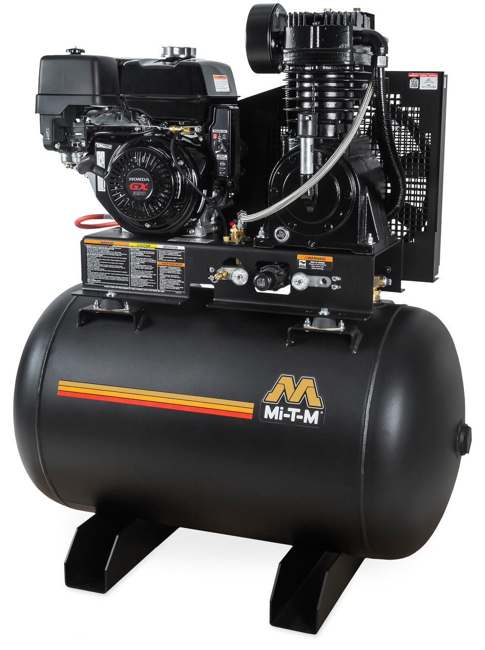 MI-T-M ABS-13H-80H 80 Gal. Tank Mounted Honda Gasoline Compressor