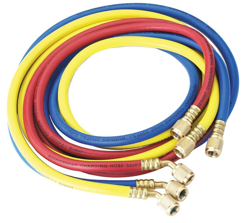 Robinair 30072 72" A/C Charging Hoses w/1/4" Fittings