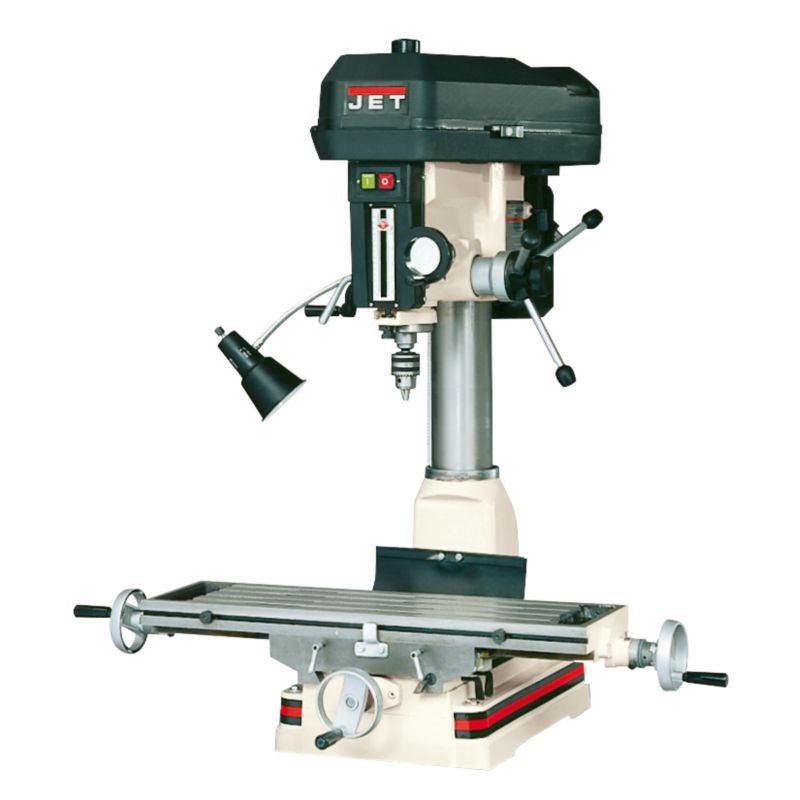 JET 350134 JMD-18 Drill Press with Newall DP500 DRO and X-Axis Powerfeed, 2HP, 115V