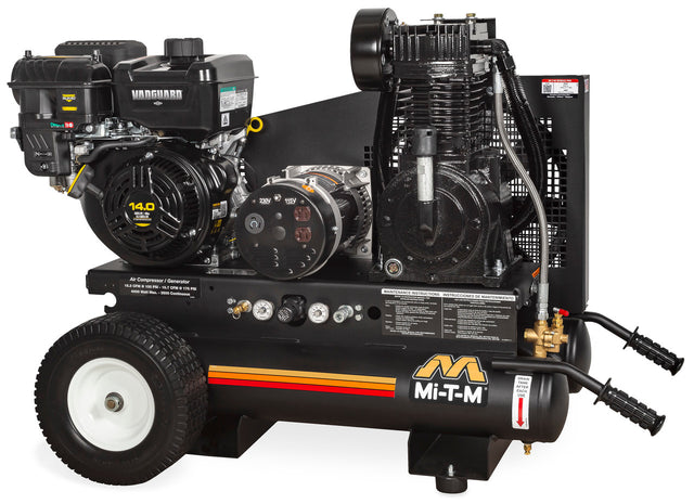 MI-T-M AG2-PV14-08M1E 8 Gallon Two Stage Gasoline Portable Combination Compressor