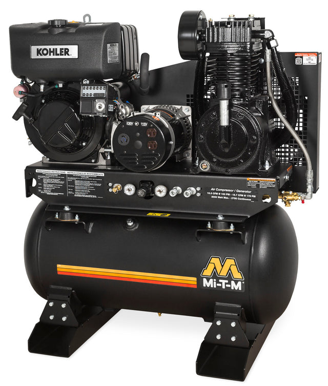 MI-T-M AG2-SKD9-30M  9.1 HP Diesel Engine 30-Gallon Compressor