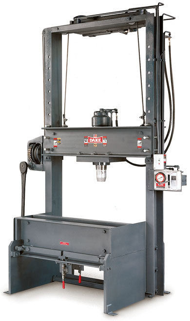 Dake 942502 42-502 75 Ton Elec-Draulic II Rolling Bed Hydraulic Press - 10" Stroke