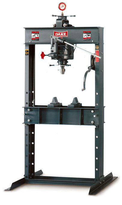 Dake 907002 50H 50 Ton 4" Stroke Hand Operated Shop Press