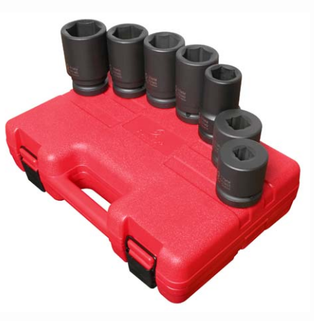 Sunex 5697M 1" Dr. 7 Pc. Metric Deep Impact Socket Set