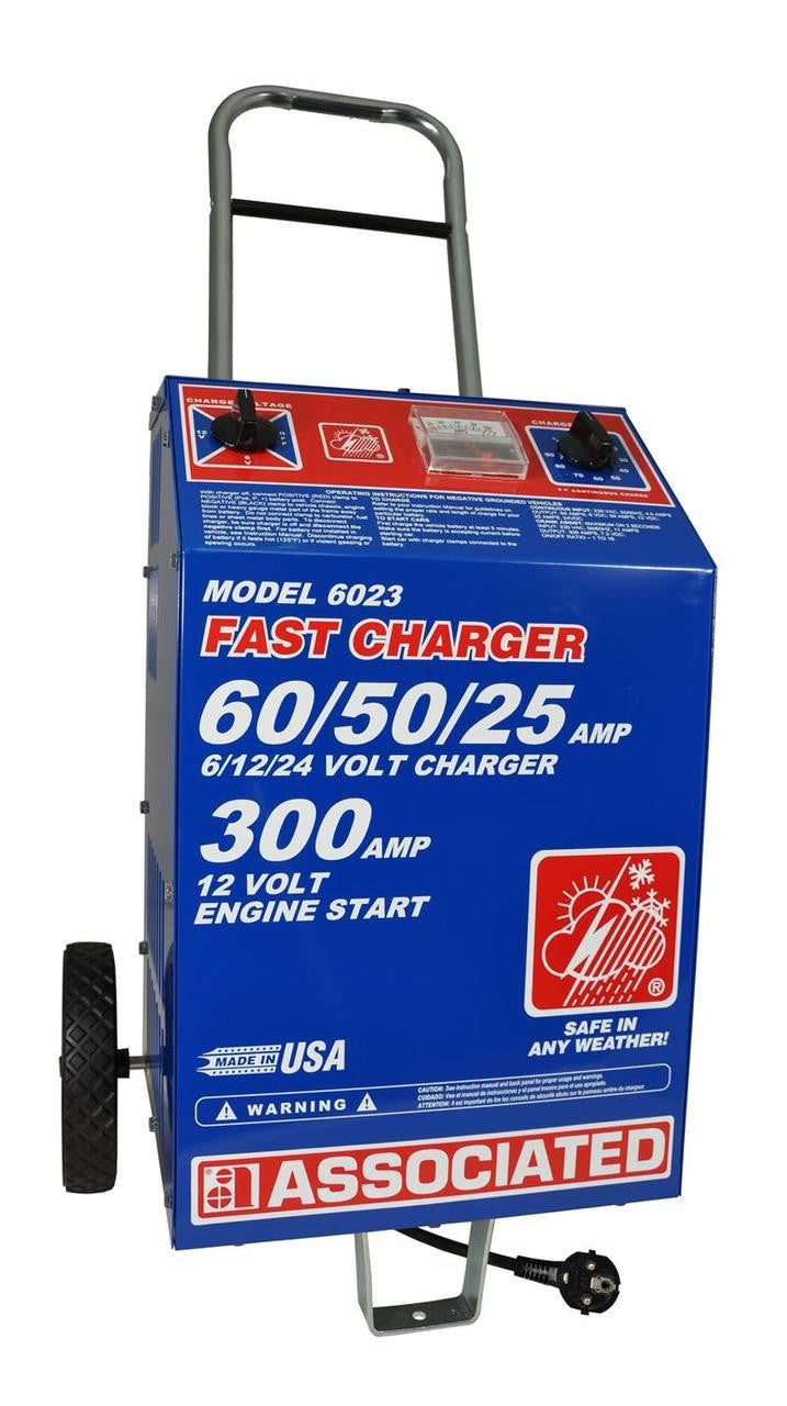 Associated 6023 220V Heavy Duty Commercial Fast Battery Charger (International)