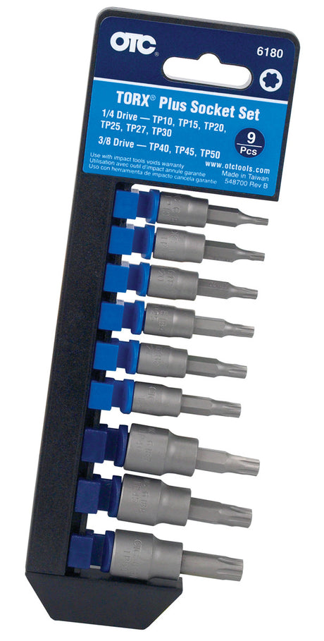 OTC 6180 9 pc. Torx Plus Bit Socket Set