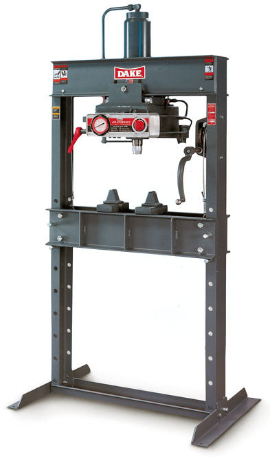 Dake 906475 6-475 75 Ton Shop Press  - Double Pump - 10" Stroke