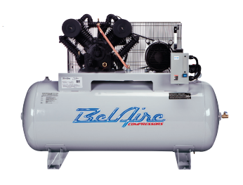 BelAire 6312HE 10HP, 208-230V 3 Ph, 120-Gal Iron Series Piston Compressors