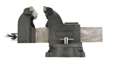 Wilton 63300 Shop Vise, 4" Jaw Width, 4" Jaw Opening, 2-3/4" Throat Depth