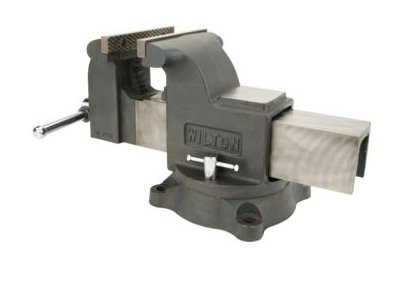 Wilton 63304 Shop Vise, 8" Jaw Width, 8" Jaw Opening, 4" Throat Depth