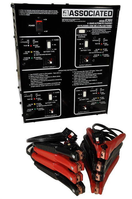 Associated 6366 4 x 20 Multi-Battery Charger