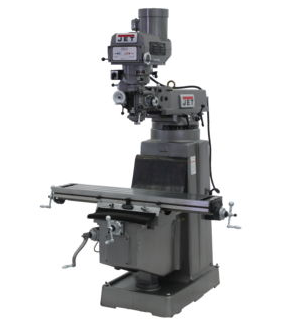 JET 690159 JTM-1050 Mill with 3 Axis ACU-RITE 200S DRO (Quill) and X and Y-Axis Powerfeed, 3HP, 3Ph,