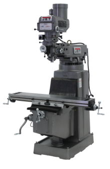 JET 690160 JTM-1050 Mill with 3 Axis ACU-RITE 200S DRO (Quill) and X, Y and Z-Axis Powerfeed, 3HP, 3Ph,