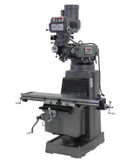 JET 690214 JTM-1050 Mill with ACU-RITE 200S DRO and X and Y-Axis Powerfeed, 3HP