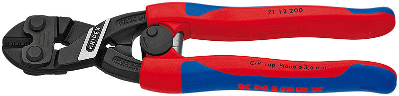 Knipex 7112200 8" High Leverage Cobolt Cutters With Spring-Comfort Grip