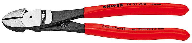 Knipex 7421200 8" High Leverage Angled Diagonal Cutters