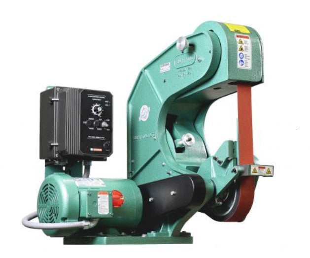 Burr King 77110 Model 760 2 x 60 Three Wheel Belt Grinder | Variable Speed