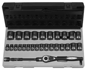 Grey Pneumatic 82629M 1/2" Dr. 29pc 6 Pt. Metric Duo-Socket Set