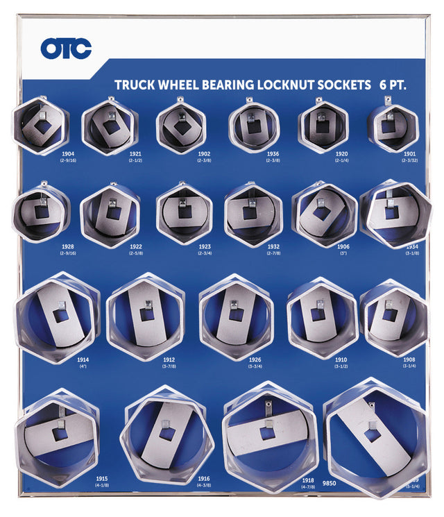 OTC 9850 Truck Wheel Bearing Locknut Sockets