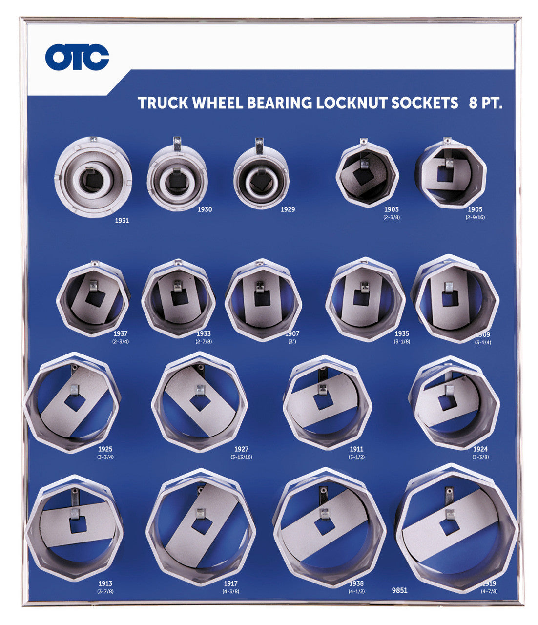 OTC 9851 Truck Wheel Bearing Locknut Sockets