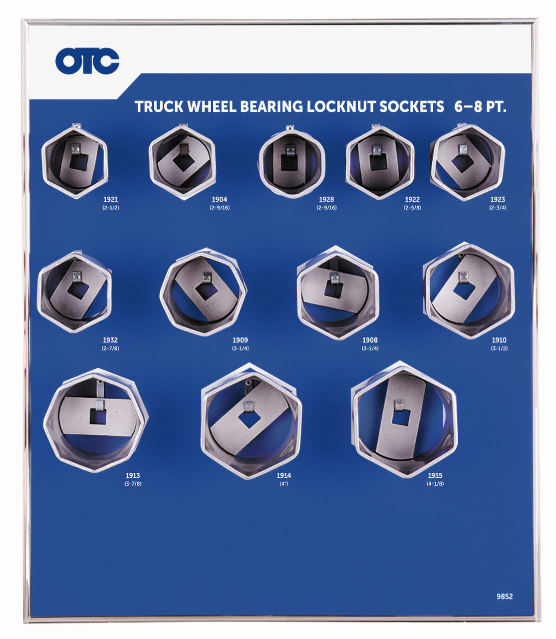 OTC 9852 Truck Wheel Bearing Locknut Sockets