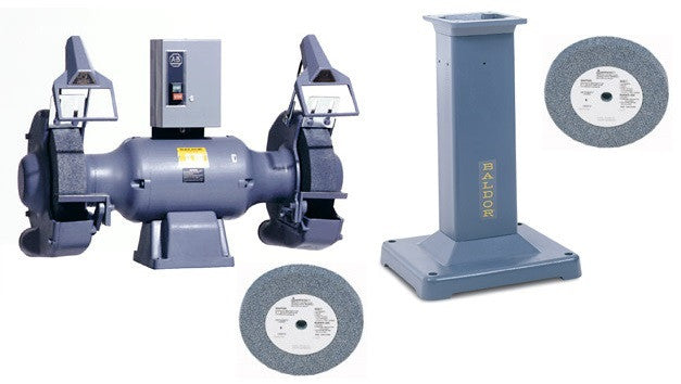 Baldor 1216W 12" Industrial Bench Grinder w/ GA20 Pedestal and Wheels Pkg