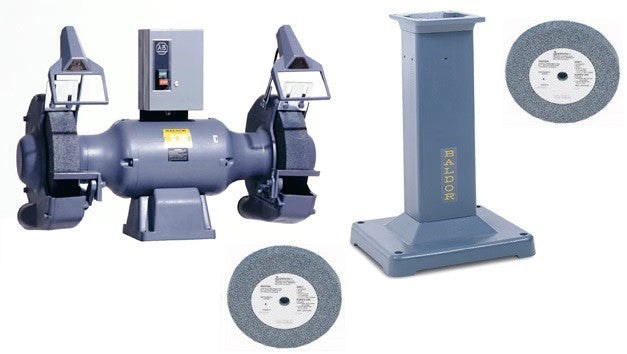 Baldor 1411W 14" Bench Grinder w/ GA20 Pedestal and Wheels Pkg