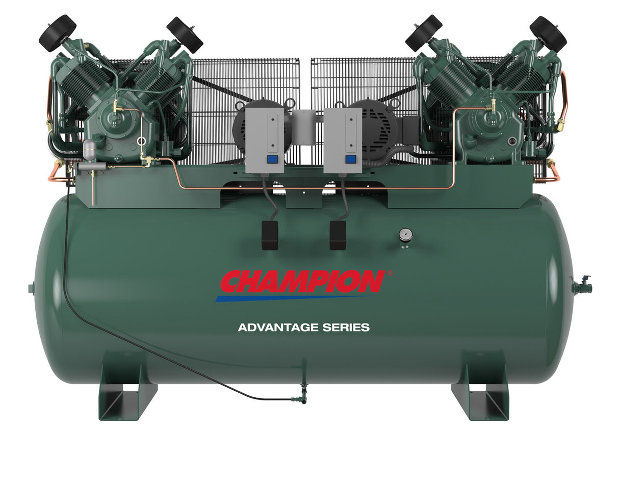 Champion HR10D-24ADV 10 HP Horz Tank Duplex Air Compressor