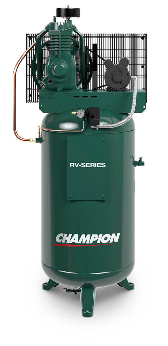 Champion VRV5-8 5 HP 1 PH 3600 RPM Vert 80 Gal Tank Air Compressor