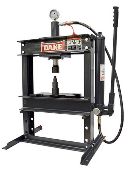 Dake 972200 B-10 10-Ton Hydraulic Bench Press with 6" Stroke