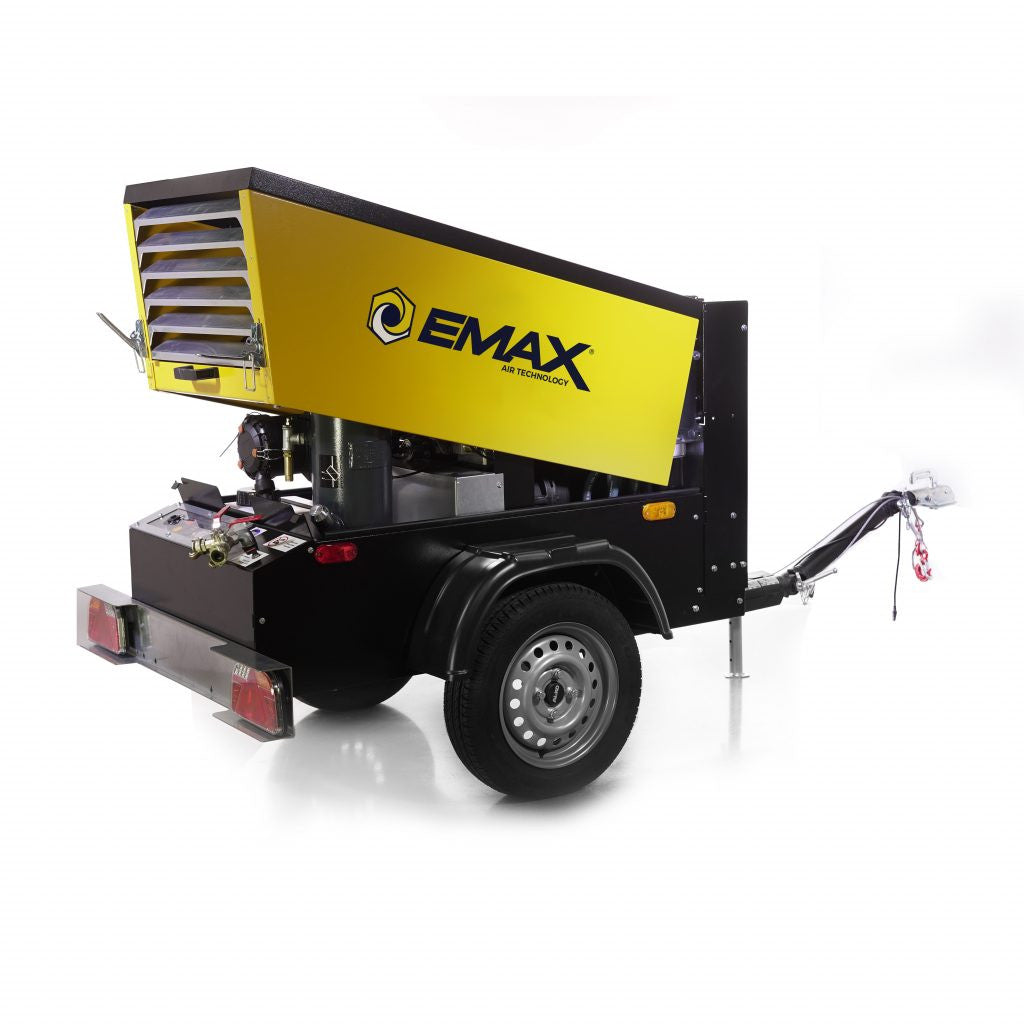 Emax EDS090TR 90 CFM Trailer Mounted Diesel Rotary Screw Air Compressor