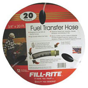 Fill-Rite FRH07520 3/4" X 20' Hose with Fitting