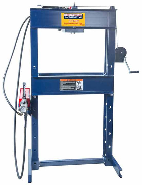 Hein-Werner HW93305 25 Ton Double Acting Shop Press | Manual Pump