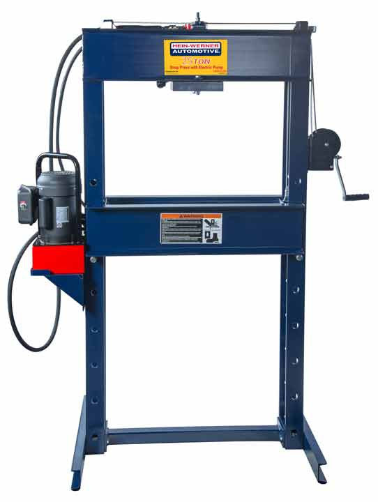 Hein-Werner HW93306 25 Ton Double Acting Shop Press | Electric Pump