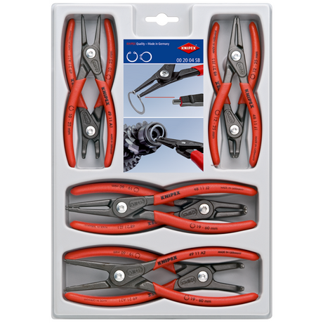 Knipex 00 20 04 SB Precision Circlip Pliers Set