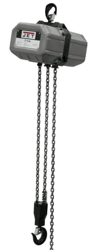 JET 112000 1-Ton Electric Chain Hoist, 1PH, 20' Lift