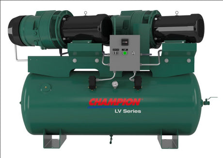 Champion LVR05PDRHS-12 7.5 HP 120 Gal Horizontal Tank - Duplex