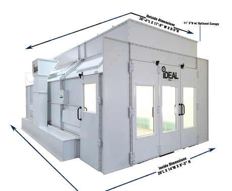 Tuxedo PSB-SDD26B-AK Side Downdraft Paint Spray Booth