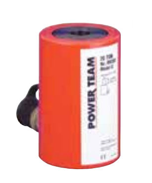 Power Team RH306 30-Ton, 6" Stroke, Single-Acting, Center Hole, Spring Return Cylinder