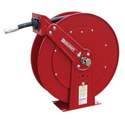 Reelcraft 81100 OHP Dual Pedestal Grease Hose Reel | 3/8" x 100'