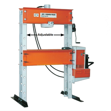 Power Team SPE5513DS 55-ton Double-Acting H-Frame Floor Press