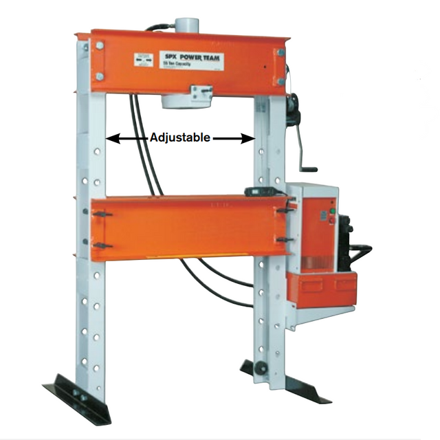 Power Team SPE5513DS 55-ton Double-Acting H-Frame Floor Press