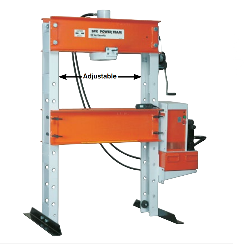 Power Team SPE5513D 55-ton Double-Acting H-Frame Floor Press